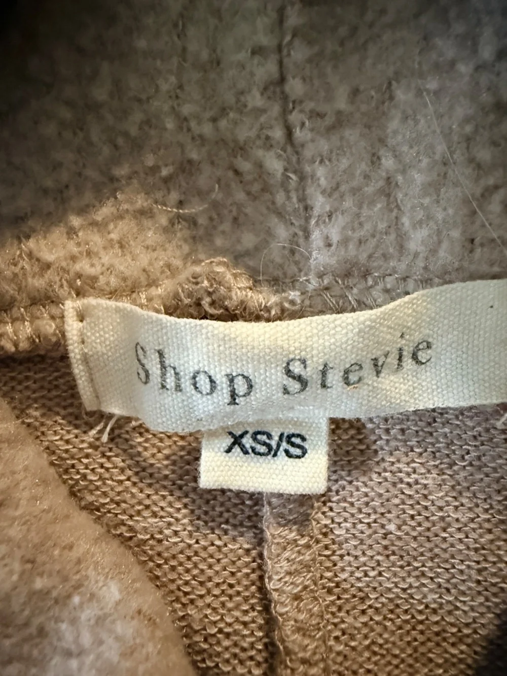 Shop Stevie XS/S Beige Cowl Neck Oversized Poncho Sweater Batwing Cozy